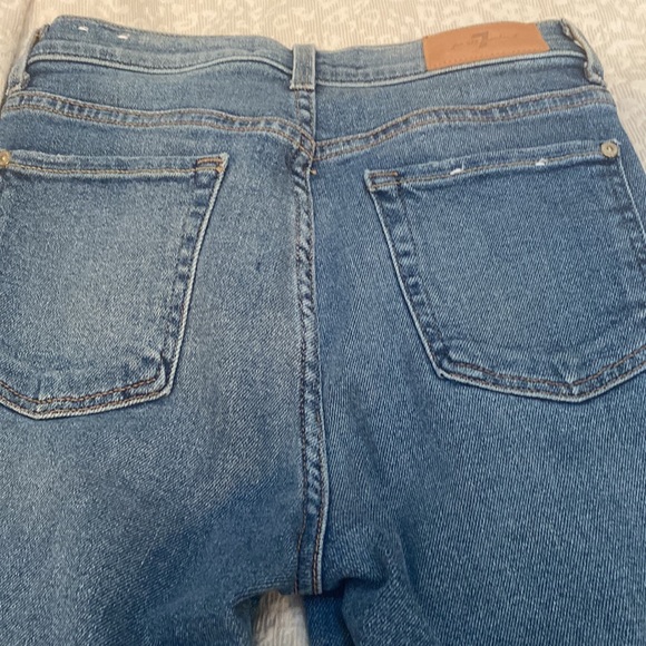 NWOT seven jeans with leopard stripe - Picture 5 of 6